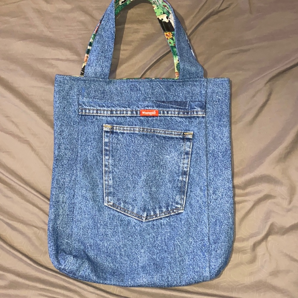 Wrangler denim farm tote